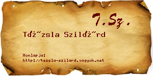 Tézsla Szilárd névjegykártya